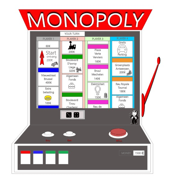 Monopoly as a slot machine